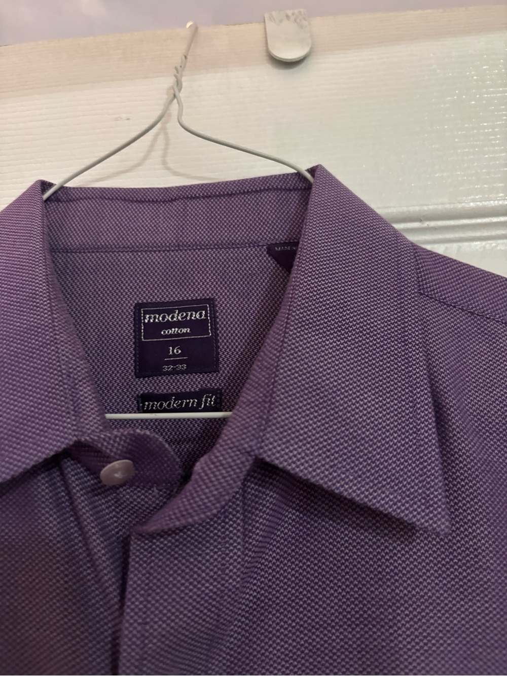 Modena Modern Fit Cotton Dress Shirt - Lavender